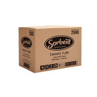 Sorbent Professional 25001 Luxury Toilet Tissue, 3 Ply, 225 Sheets, 48 Rolls Per Carton