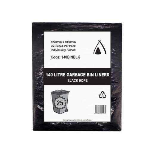 Huhtamaki Garbage Bags Black 140L