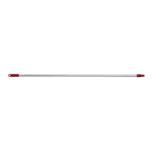 Aluminium Handle, Red, 25 x 1500mm