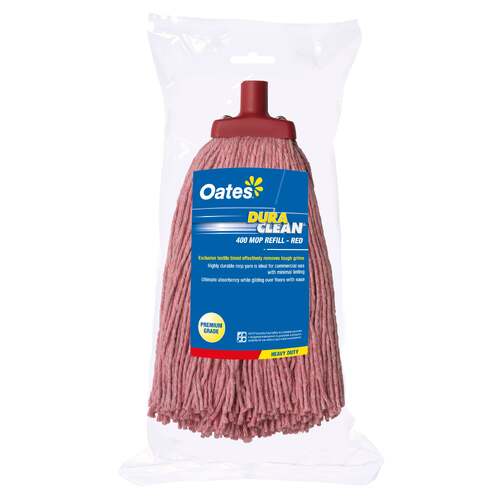 Oates Duraclean Mop, Red, 400g MH-DC-01R