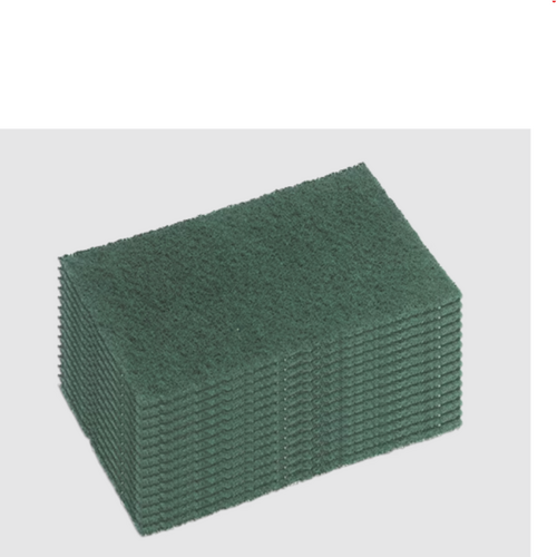 Contractor Scour Pad Green Heavy Duty 15cm x 23cm 15 Pack (SC-103V)