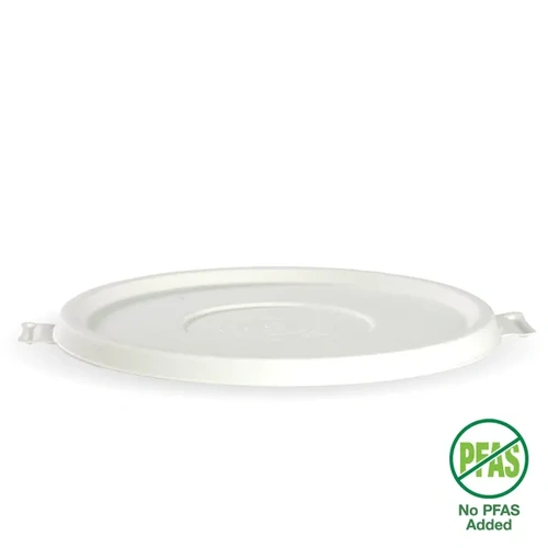 Biopak White Plant Fibre 800-1,420ml (24-48oz) Bowl Lid