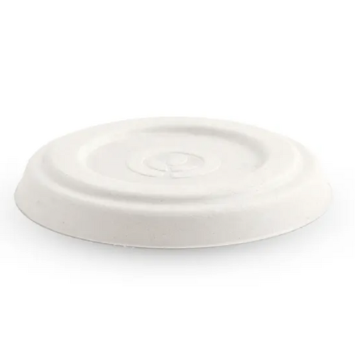 Biopak Lid White Plant Fibre Suit 500 - 1,000ml Bowl 