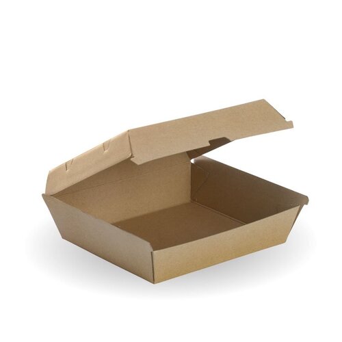 Biopak Dinner Box Bioboard Brown 178 x 160 x 80mm