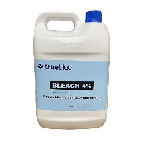 True Blue Bleach 4% Liquid Chlorine 5L 