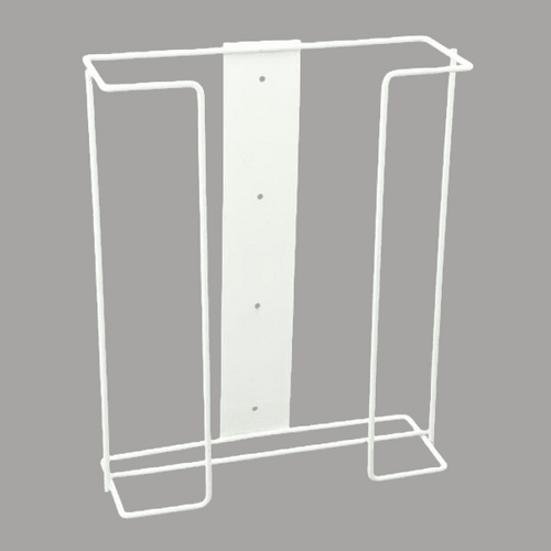  Triple Wire Glove Dispenser Wall Bracket - White