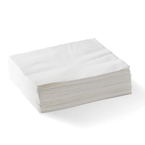 Biopak Lunch Napkin 2ply Quarter Fold White