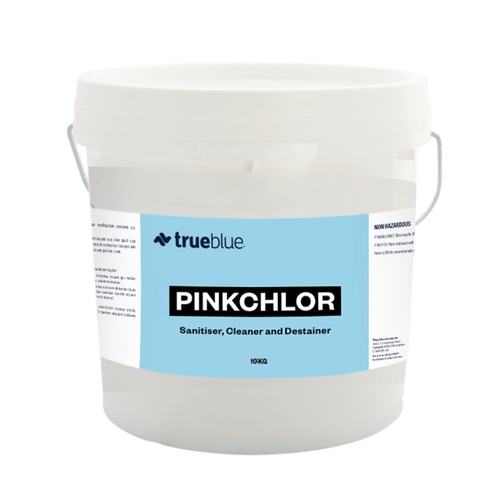 True Blue Pinkchlor Sanitiser, Cleaner And Destainer Powder 10kg