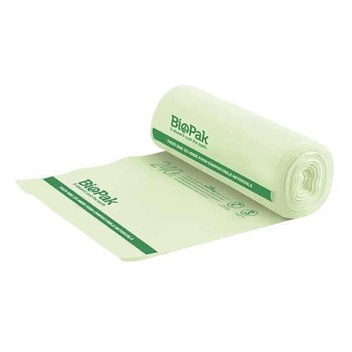 240L bin liner - 1,390x1,130mm - 0.023mm - 12x12 - green, 144 per carton