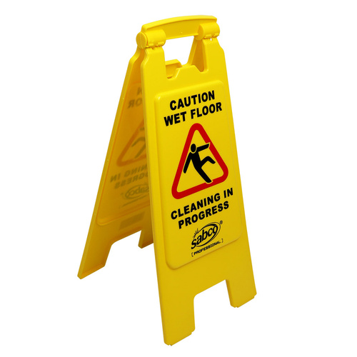 Caution Wet Floor A-Frame Yellow