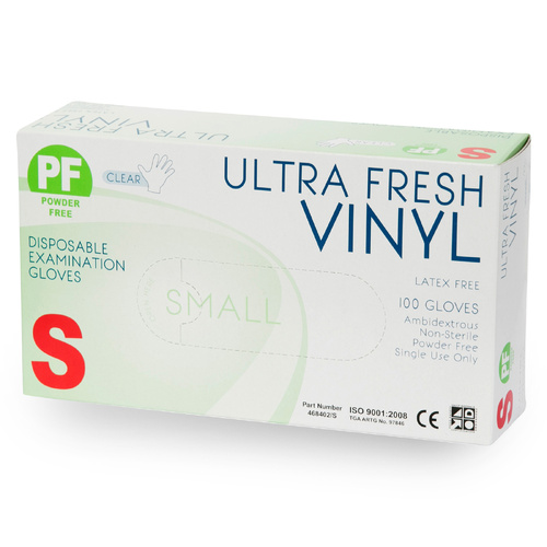 Glove Vinyl Powder Free, Large, 100 pack
